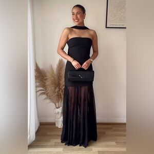 NWT ZARA VIRAL collection COMBINED DRESS WITH TRANSPARENCIES M 
🚨firm price